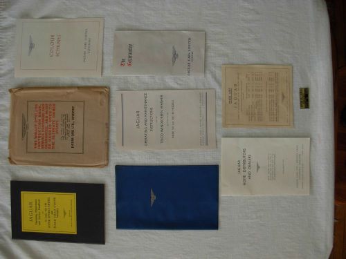 Jaguar xk120 handbookpackage,warranty card,paperwallet,1954price list,bluecover