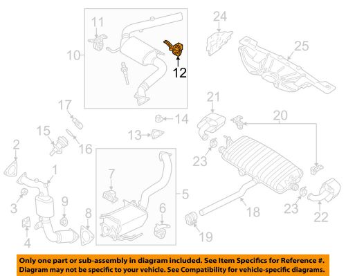 Porsche oem 13-16 cayenne 3.0l-v6-exhaust pipe hanger left 95811115230