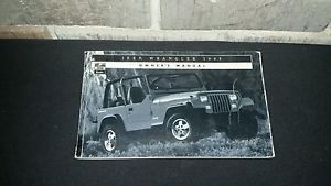 Nice oem 1995 jeep wrangler owners manual book