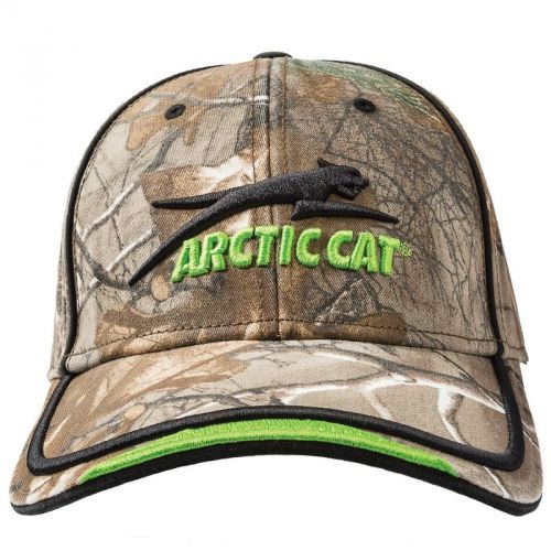 Arctic cat aircat camo structured fit contrast piping cap - green - 5273-047