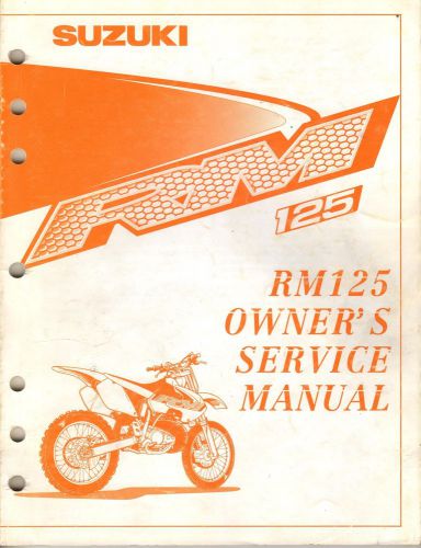 2000 suzuki motorcycle rm125 p/n 99011-36e54-03a owners service manual (732)