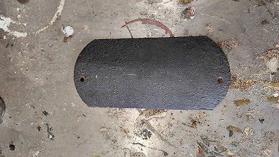 1953 1954 pontiac floor panel hydramatic band adjustment cover chieftain