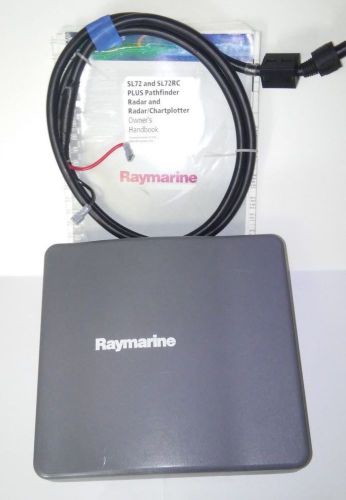 Raymarine sl72 plus pathfinder radar w/ suncover, power cord and manual e52028