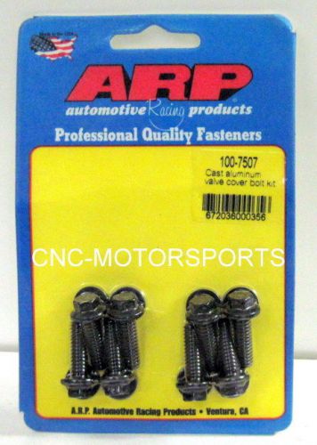 Arp valve cover bolt kit 100-7507 cast aluminum covers black oxide hex head