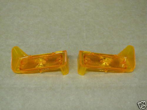 1964 gto/lemans/tempest parking light lamp lenses, pr