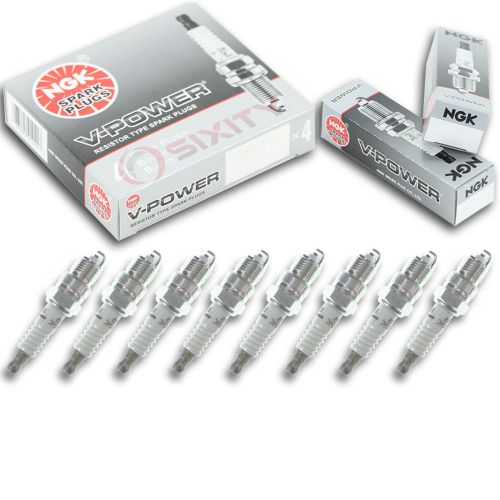 8pcs ngk 2771 v-power ur5 inboard marine spark plug tune up kit set nv