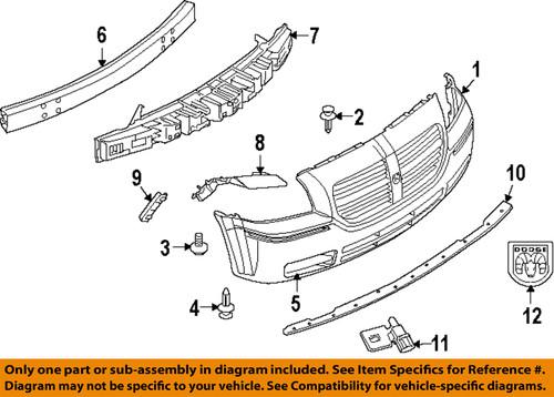 Dodge oem 4805899ab front bumper-emblem