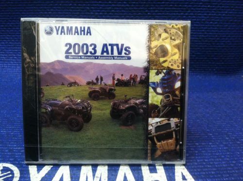 New cd yamaha 2003 atv service manuals &amp; assembly manuals lit-cdsrv-at-03