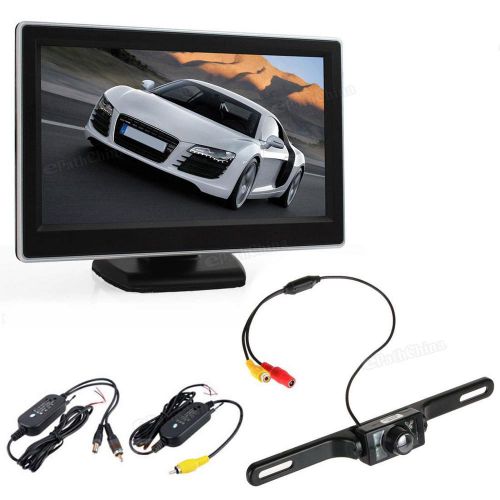 Waterproof 420 tvl camera 7 ir lights camera + 5&#034; tft lcd car rear view monitor