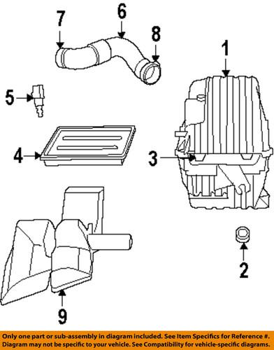 Dodge oem 4891916aa air intake-element