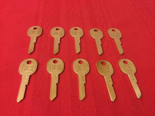 Lot of 10 new ignition key blank uncut b45 h for gm cars