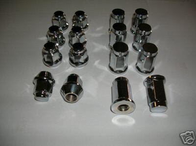 Chrome atv lug nuts 3/8-24 polaris rzr ranger outlaw