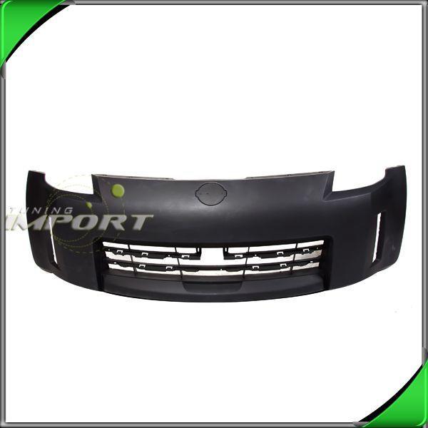 06-09 nissan 350z gt facial primered plastic w/o nismo front bumper cover new