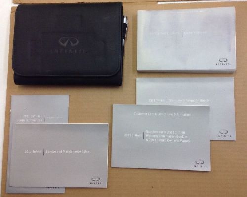 128885. infiniti g coupe 2011 owners manual book set oem used