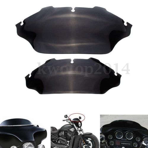 6&#039;&#039;/8&#039;&#039; smoke black wave windshield windscreen height for harley/davidson flhtc