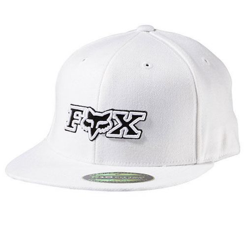 Fox racing protocol fitted hat white/black s/m