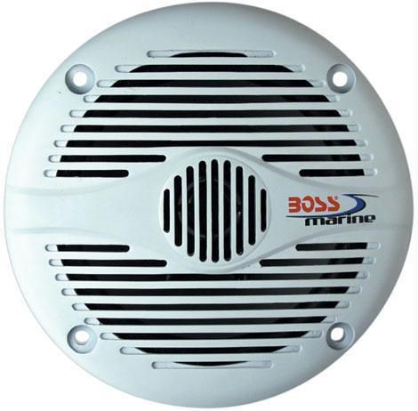 Boss audio system mr60 marine 6.5&#034; round 2 way stereo boat speakers white 200w