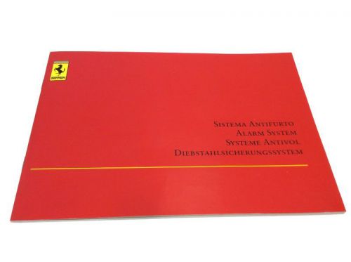Ferrari alarm system manual  -  cat 1467/99