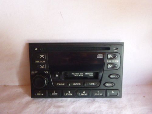 00-01 nissan xterra am fm radio cd cassette faceplate 28188-7z000 fp1218