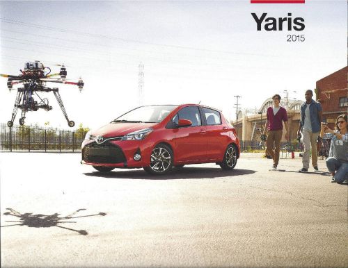 2015 toyota yaris  3 &amp; 5 door l,le 5 door se 12 page brochure mint nver opened!