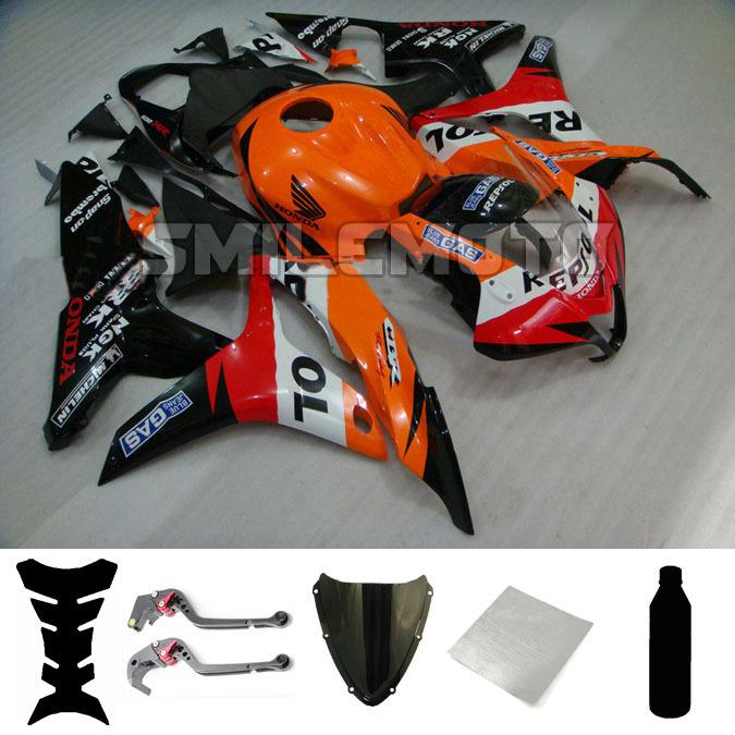 Bundle injection fairing windscreen levers for honda 2007 2008 cbr 600 rr f5 pao