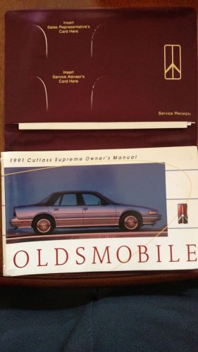 1991 oldsmobile cutlass supreme owner&#039;s manual