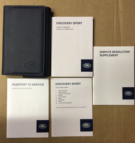 2015 land rover discovery sport owner&#039;s manual with case