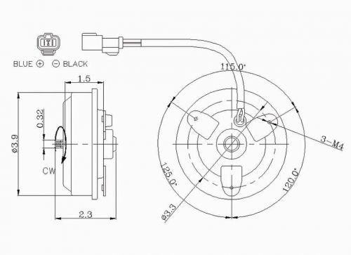 Tyc 630130 radiator fan motor