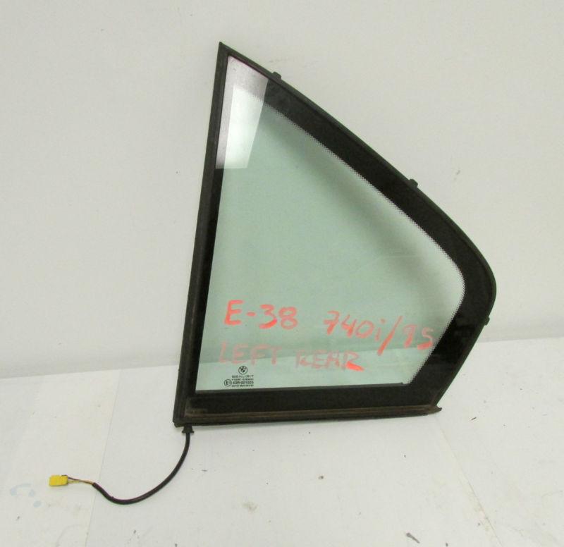 E38 side fixed door window, green, left with alarm switch.51348168121