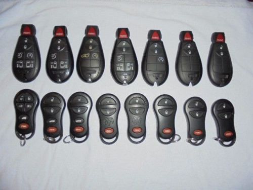 Lot of 15 chrysler dodge jeep ram fobik remote keyless entries