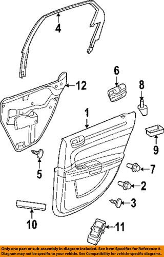 Mopar oem wx68bd1aa front door-door trim panel rivet