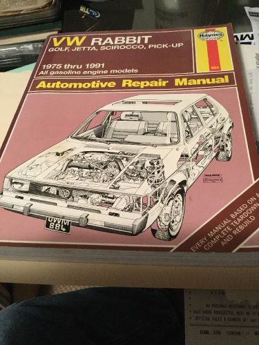 Haynes vw rabbit golf jetta scirocco pick-up 1975-1991 auto repair manual 884goo