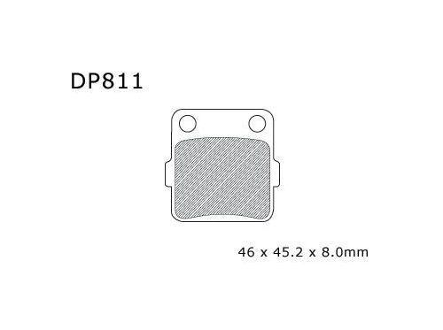 Dp standard brake pads front for suzuki lt-z400 quadsport 400 2003-2011