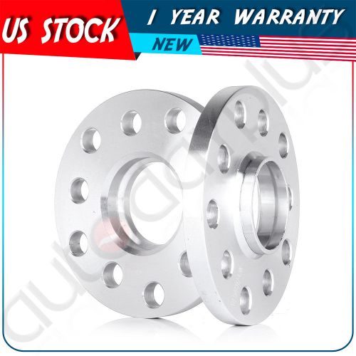 2x hub 15mm wheel spacers 5x100 5x112 14x1.5 silver bolts adapters for audi