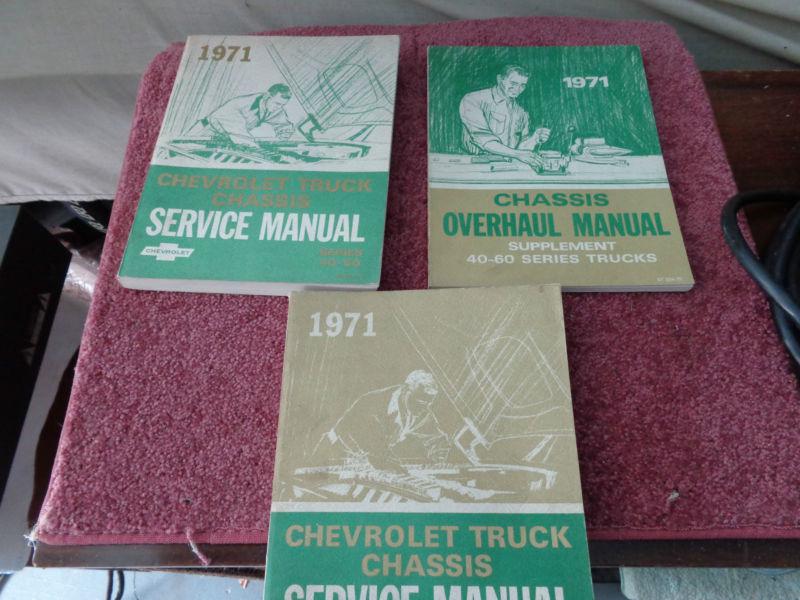 1971 chevy truck service& chassis manuals
