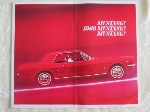 Vintage 1966 mustang sales brochure