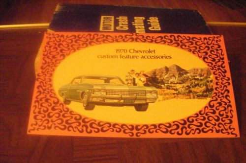 1970  chevrolet  custom features  accessories  dealers  brochure  nos