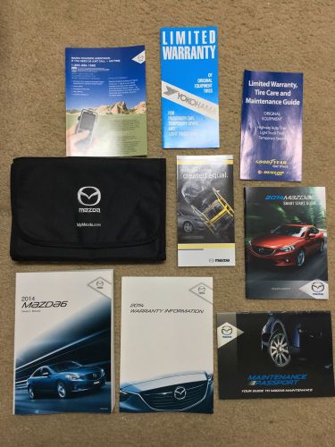 2014 mazda 6 owners manual set w/mazda case-fast free shipping!