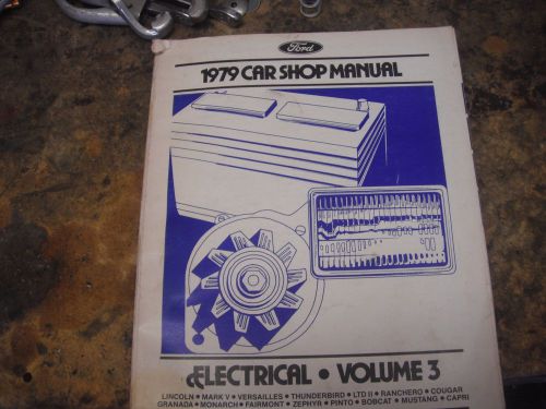 1979 ford car shop manual electrical volume 3