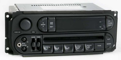 2003 jeep liberty radio am fm cd player w aux input - p05091506ae slider ver rbk