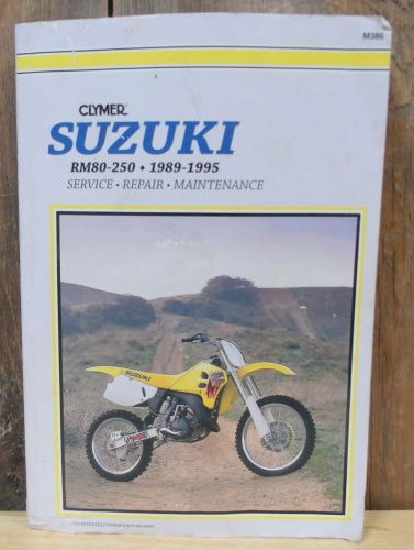 Clymer suzuki rm80-250 1989-1995 service repair maintenance troubleshooting