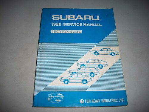 1986 subaru service shop manual engine transmission clean cmystor4more