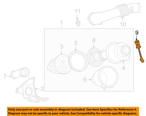 Ford oem 05-07 f-250 super duty 6.0l-v8 air intake-wire left 4c3z12a690ba