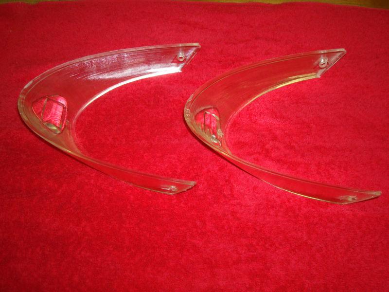 Pair of nos 1954-55 packard clipper backup light lenses