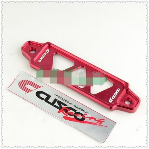 17cm billet aluminum light weight battery tie down bar honda civic/crx s2000 red