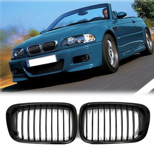 Abs plastic front hood kidney sport grills fits bmw e46 3 series 1999-2001 2pcs