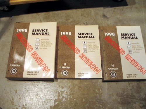 1998 gm factory service manual set! bonneville, 88, lesabre, regency, lss