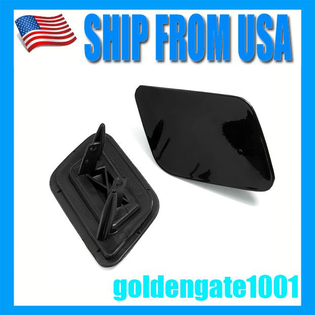 Us new audi 2002 - 2005 a6 c5 avant headlight washer cover caps black warranty