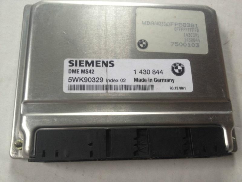 Bmw 528i 1430844 5wk90329 dme ms42 ecu control module