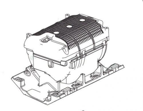 Mercruiser 6.2l 300hp 377 cid intake manifold pn 8m0107038